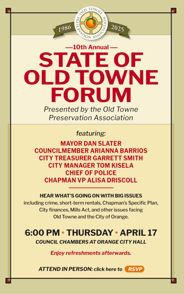 OTPA State of Old Towne Forum