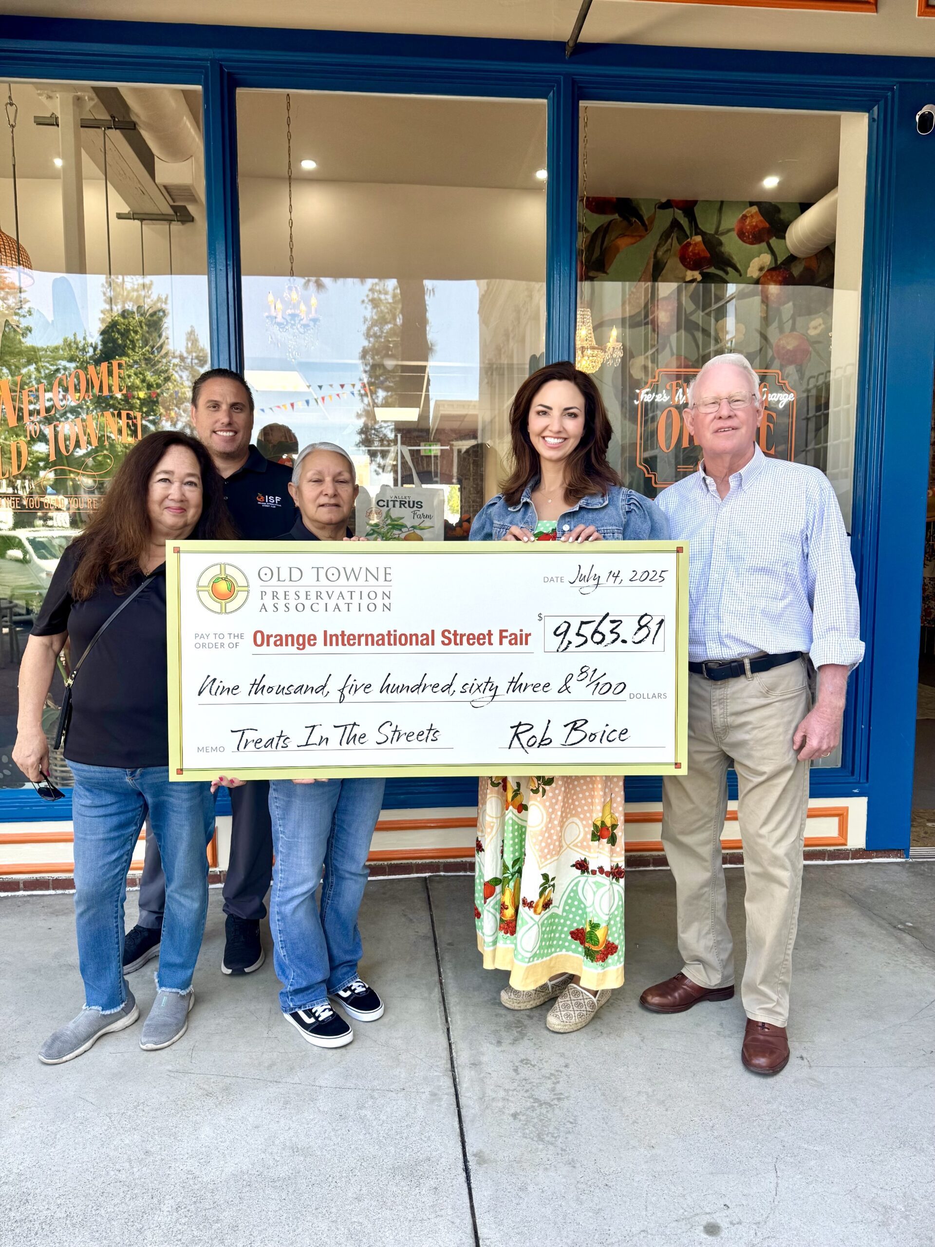 OTPA donates for treats in the streets 2025
